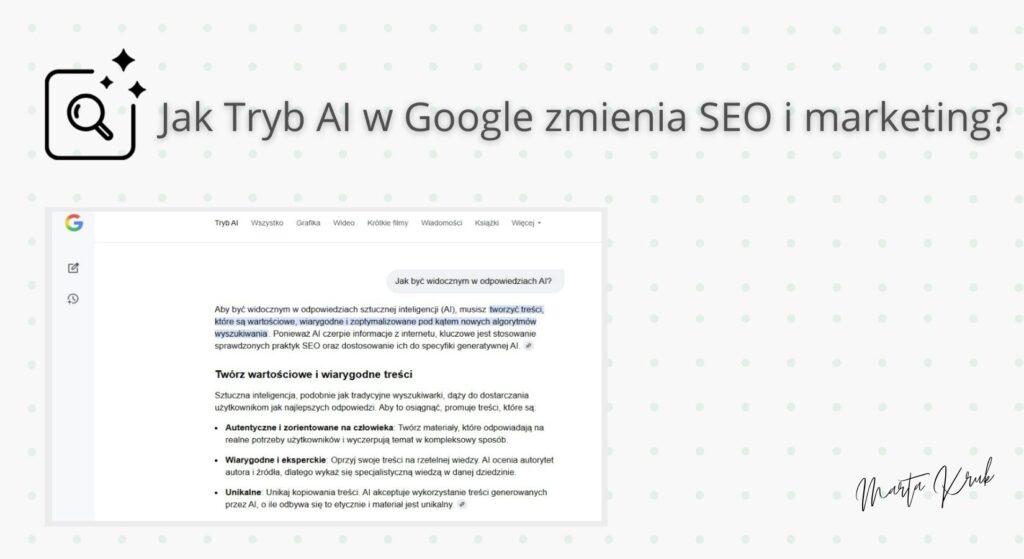 jak tryb ai w google zmienia seo i marketing