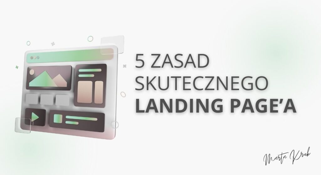 5 zasad skutecznego landing page'a