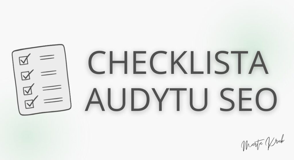 checklista audytu seo