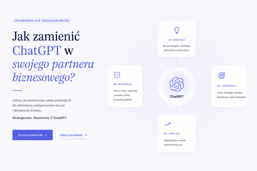 Jak zamienić ChatGPT w swojego partnera biznesowego?