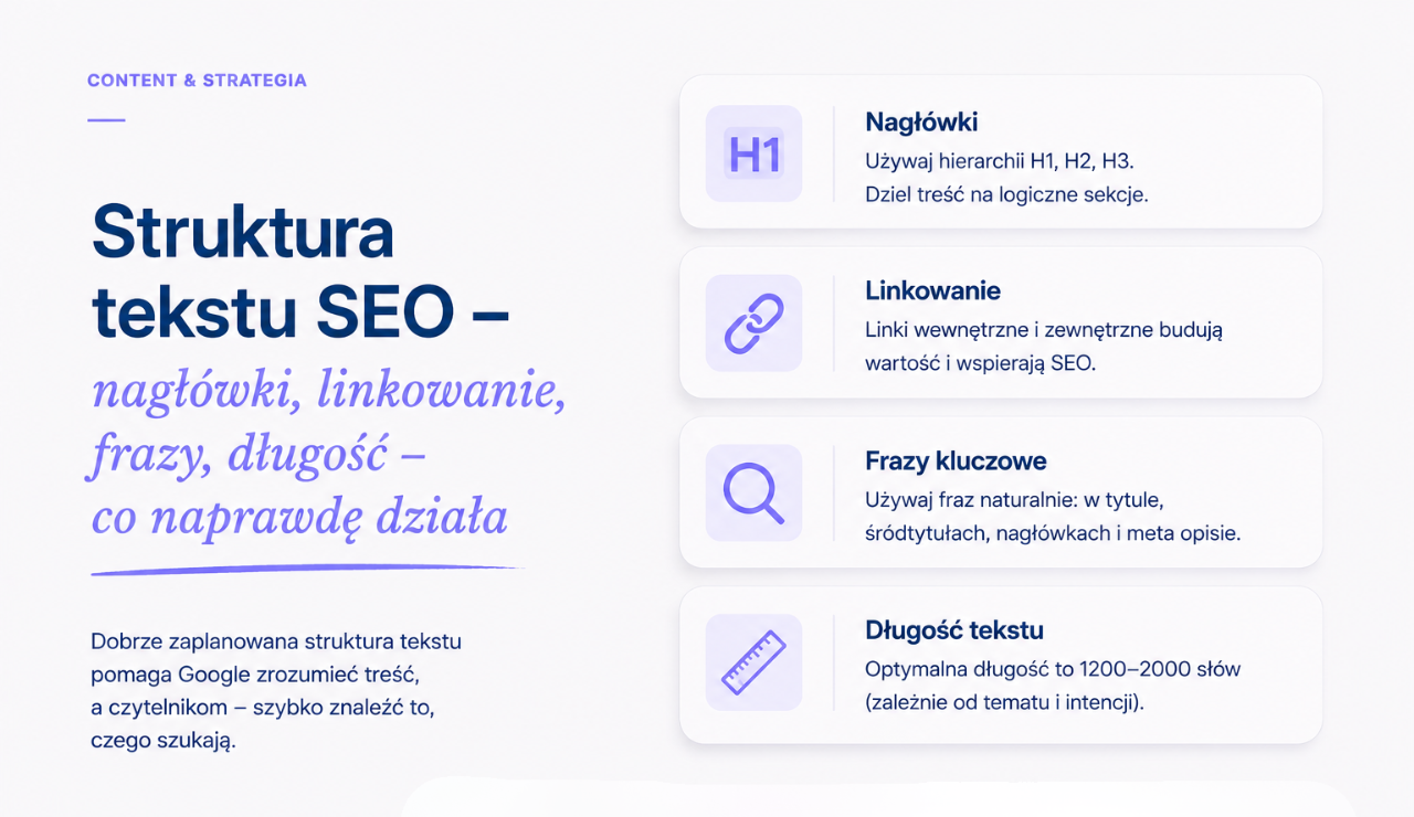 struktura tekstu SEO