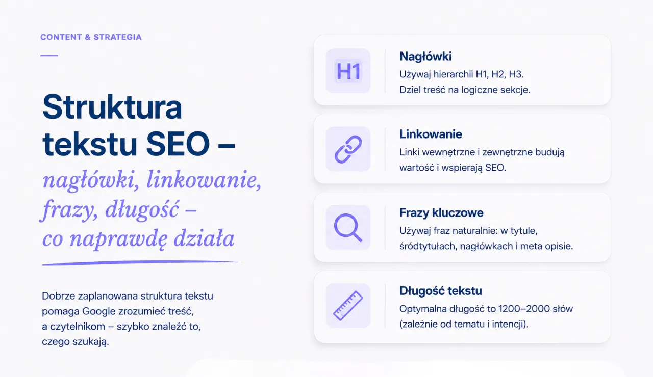 struktura tekstu SEO