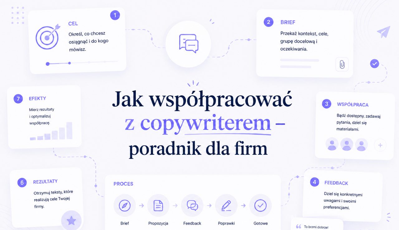 Jak współpracować z copywriterem – poradnik dla firm