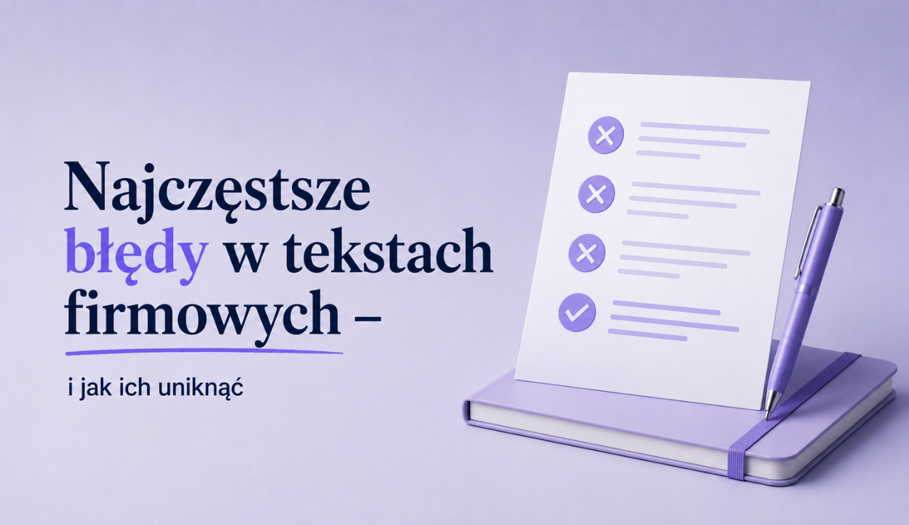 Najczęstsze błędy w tekstach firmowych – i jak ich uniknąć?