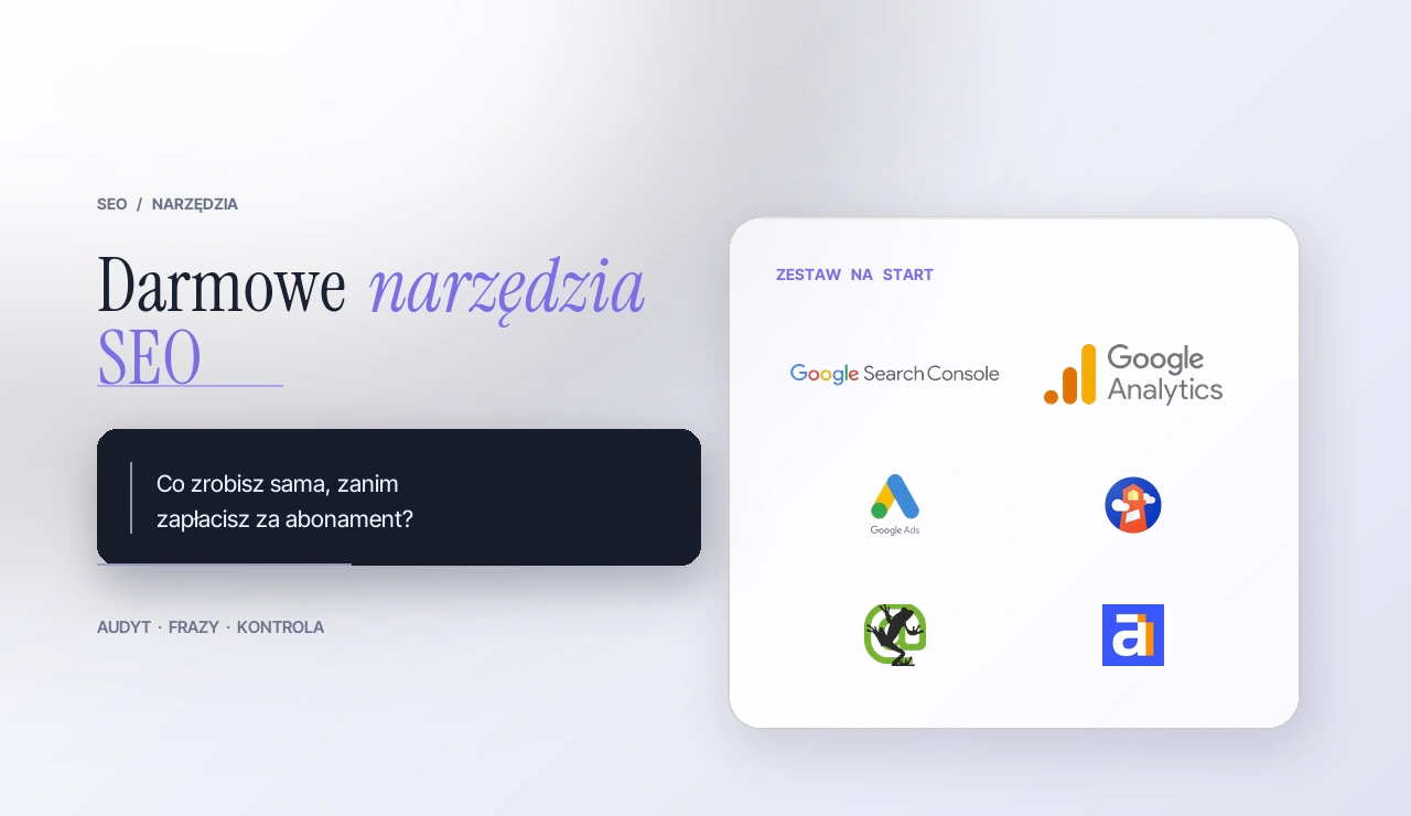 darmowe narzędzia SEO