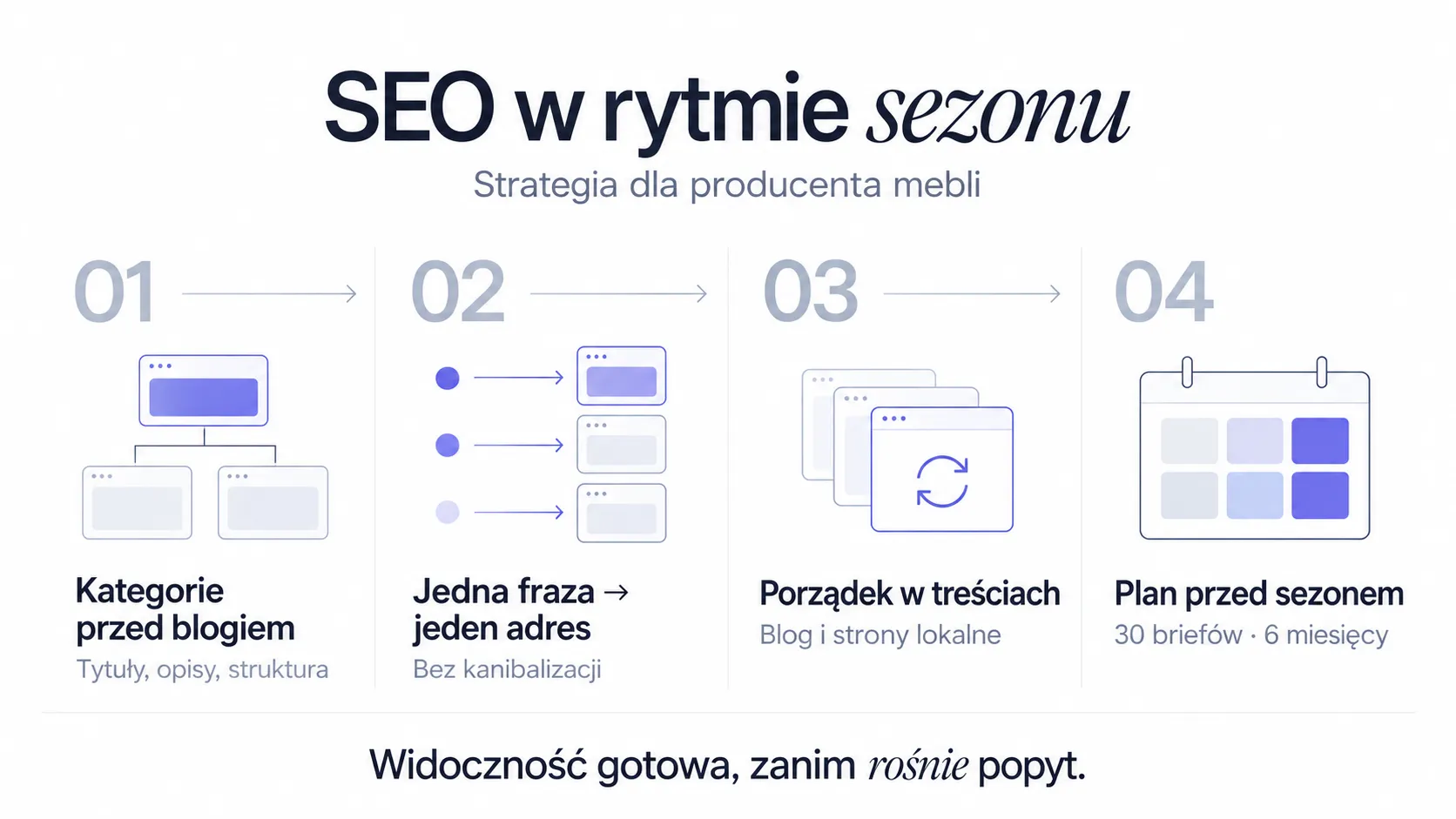 Jak pozycjonowałam sklep producenta mebli na wymiar?