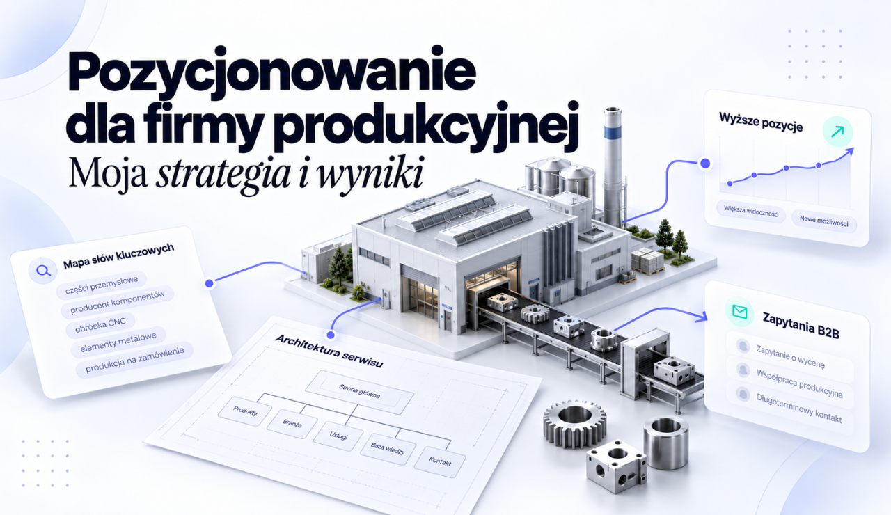 pozycjonowanie firmy produkcyjnej