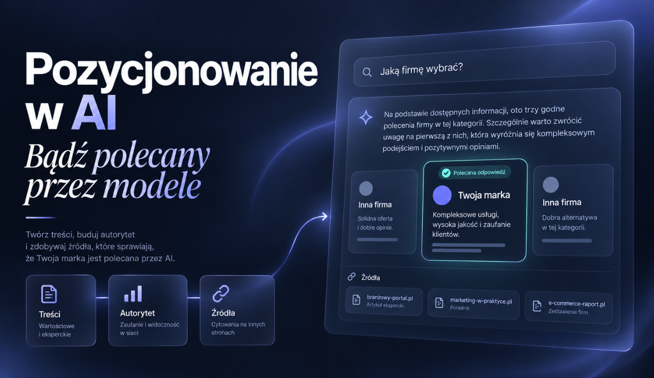 Pozycjonowanie w AI – bądź polecany przez modele