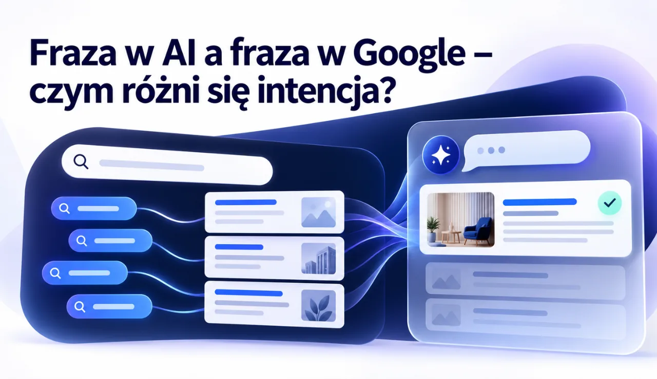Fraza w AI a fraza w Google - różnica intencji